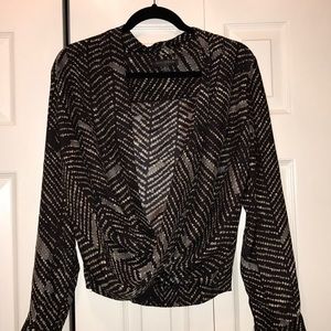 Waverly Grey silk top